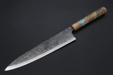 Shirou-Kunimitsu Wa Gyuto Shirou-Kunimitsu White Steel No.2 Kurouchi Series Special Edition SK-6SP49 Wa Gyuto 240mm (9.4 Inch)