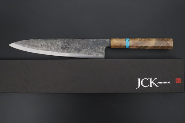 Shirou-Kunimitsu Wa Gyuto Shirou-Kunimitsu White Steel No.2 Kurouchi Series Special Edition SK-6SP49 Wa Gyuto 240mm (9.4 Inch)