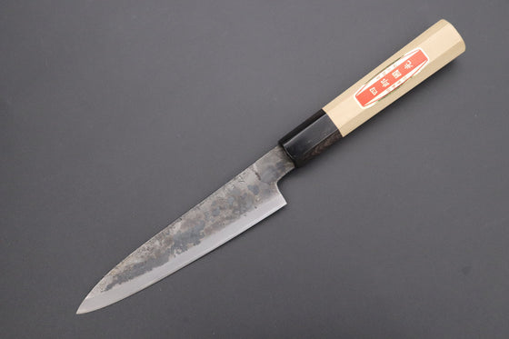 Shirou-Kunimitsu Wa Petty Shirou-Kunimitsu White Steel No.2 Kurouchi Series SK-1 Wa Petty 140mm (5.5 Inch)