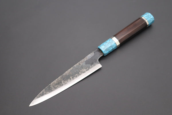 Shirou-Kunimitsu Wa Petty Shirou-Kunimitsu White Steel No.2 Kurouchi Series Special Edition SK-1SP46 Wa Petty 140mm (5.5 Inch)