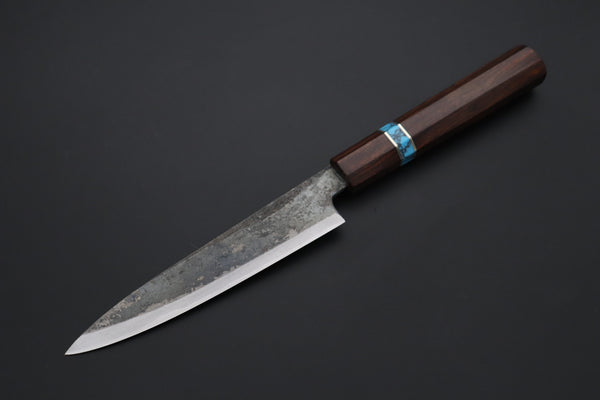Shirou-Kunimitsu Wa Petty Shirou-Kunimitsu White Steel No.2 Kurouchi Series Special Edition SK-1SP62 Wa Petty 140mm (5.5 Inch)