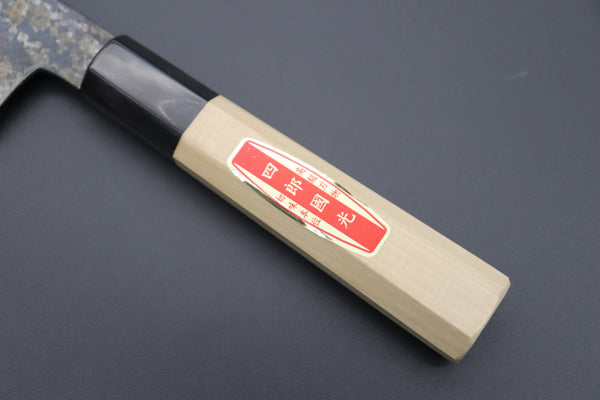 Shirou-Kunimitsu Wa Santoku Shirou-Kunimitsu White Steel No.2 Kurouchi Series SK-2 Wa Santoku 180mm (7 Inch)