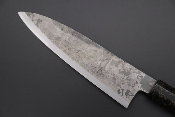 Shirou-Kunimitsu Wa Santoku Shirou-Kunimitsu White Steel No.2 Kurouchi Series Special Edition SK-2SP48 Wa Santoku 180mm (7 Inch)