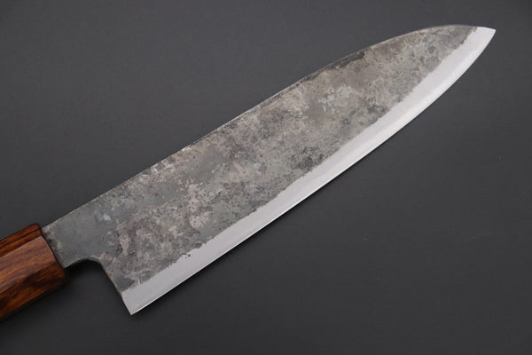 Shirou-Kunimitsu Wa Santoku Shirou-Kunimitsu White Steel No.2 Kurouchi Series Special Edition SK-2SP50 Wa Santoku 180mm (7 Inch)