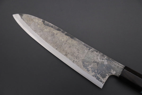 Shirou-Kunimitsu Wa Santoku Shirou-Kunimitsu White Steel No.2 Kurouchi Series Special Edition SK-2SP51 Wa Santoku 180mm (7 Inch)