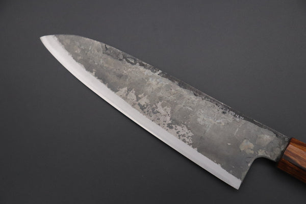 Shirou-Kunimitsu Wa Santoku Shirou-Kunimitsu White Steel No.2 Kurouchi Series Special Edition SK-2SP52 Wa Santoku 180mm (7 Inch)