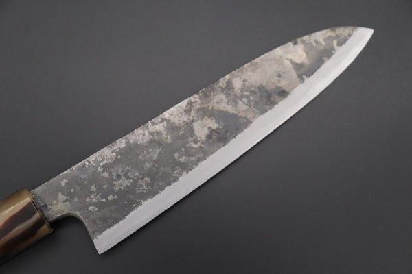 Shirou-Kunimitsu Wa Santoku Shirou-Kunimitsu White Steel No.2 Kurouchi Series Special Edition SK-2SP53 Wa Santoku 180mm (7 Inch)