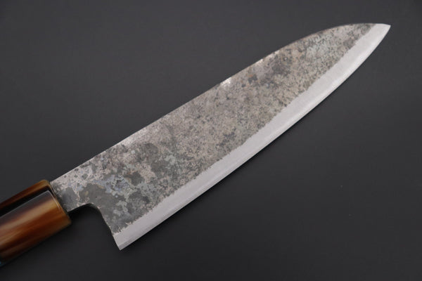 Shirou-Kunimitsu Wa Santoku Shirou-Kunimitsu White Steel No.2 Kurouchi Series Special Edition SK-2SP54 Wa Santoku 180mm (7 Inch)