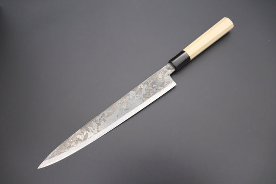 Shirou-Kunimitsu Wa Sujihiki Shirou-Kunimitsu White Steel No.2 Kurouchi Series SK-7 Wa Sujihiki 270mm (10.6 Inch)