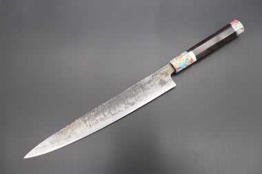 Shirou-Kunimitsu Wa Sujihiki Shirou-Kunimitsu White Steel No.2 Kurouchi Series Special Edition SK-7SP19 Wa Sujihiki 270mm (10.6 Inch)