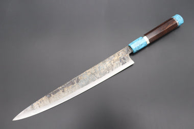 Shirou-Kunimitsu Wa Sujihiki Shirou-Kunimitsu White Steel No.2 Kurouchi Series Special Edition SK-7SP21 Wa Sujihiki 270mm (10.6 Inch)