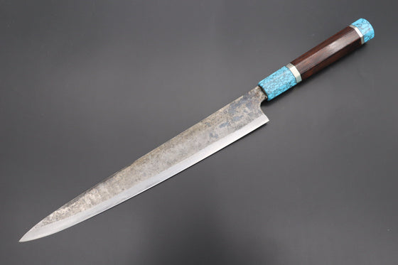 Shirou-Kunimitsu Wa Sujihiki Shirou-Kunimitsu White Steel No.2 Kurouchi Series Special Edition SK-7SP22 Wa Sujihiki 270mm (10.6 Inch)