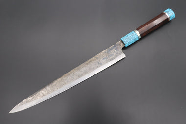 Shirou-Kunimitsu Wa Sujihiki Shirou-Kunimitsu White Steel No.2 Kurouchi Series Special Edition SK-7SP22 Wa Sujihiki 270mm (10.6 Inch)