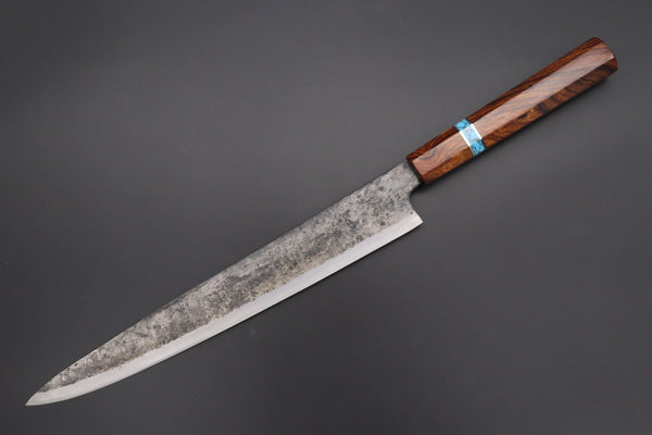 Shirou-Kunimitsu Wa Sujihiki Shirou-Kunimitsu White Steel No.2 Kurouchi Series Special Edition SK-7SP25 Wa Sujihiki 270mm (10.6 Inch)