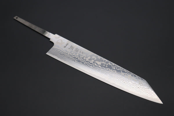 Sukenari Kiritsuke SNBO-9 Kiritsuke 240mm (9.4 Inch) / 1. Blade Only (without a Wa Handle) US$670 “Build Your Dream Knife” Sukenari HAP-40 Nickel Damascus SNBO-9 Kiritsuke 240mm (9.4 Inch)