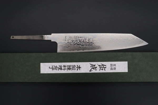 Sukenari Kiritsuke “Build Your Dream Knife” Sukenari HAP-40 Nickel Damascus SNBO-9 Kiritsuke 240mm (9.4 Inch)