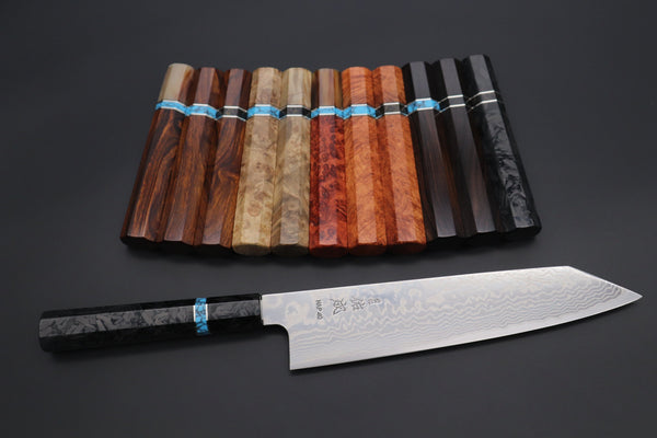 Sukenari Kiritsuke “Build Your Dream Knife” Sukenari HAP-40 Nickel Damascus SNBO-9 Kiritsuke 240mm (9.4 Inch)