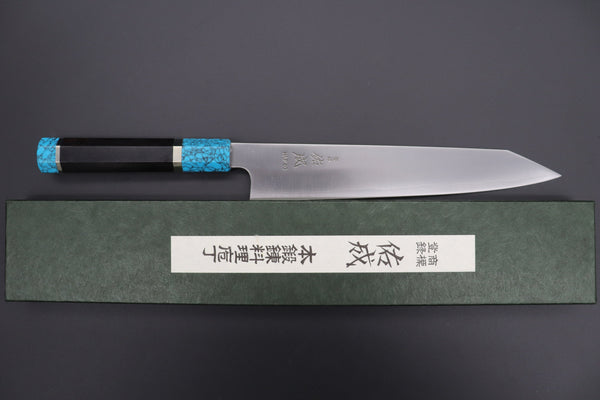Sukenari Kiritsuke SCL-312 HAP40 Kirutsuke Slicer 240mm (9.4 inch) Custom Limited Edition, Sukenari HAP-40 Clad Kiritsuke Slicer 240mm (9.4 inch, SCL-312)