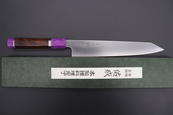Sukenari Kiritsuke SCL-316 HAP40 Kirutsuke Slicer 240mm (9.4 inch) Custom Limited Edition, Sukenari HAP-40 Clad Kiritsuke Slicer 240mm (9.4 inch, SCL-316)