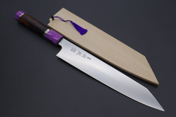 Sukenari Kiritsuke SCL-317 HAP40 Kirutsuke Slicer 240mm (9.4 inch) Custom Limited Edition, Sukenari HAP-40 Clad Kiritsuke Slicer 240mm (9.4 inch, SCL-317)