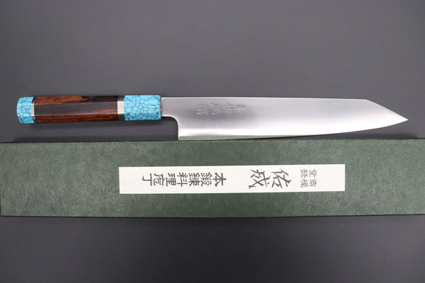 Sukenari Kiritsuke SCL-320 HAP40 Kirutsuke Slicer 240mm (9.4 inch) Custom Limited Edition, Sukenari HAP-40 Clad Kiritsuke Slicer 240mm (9.4 inch, SCL-320)