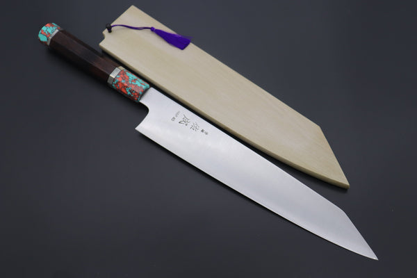 Sukenari Kiritsuke SCL-328 HAP40 Kirutsuke Slicer 270mm (10.6 inch) Custom Limited Edition, Sukenari HAP-40 Clad Kiritsuke Slicer 270mm (10.6 inch, SCL-328)