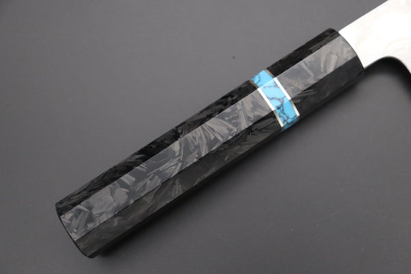 Sukenari Kiritsuke Custom Limited Edition, Sukenari HAP-40 Nickel Damascus Kiritsuke 210mm (8.2 inch, SCL-583)