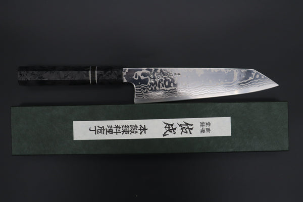 Sukenari Kiritsuke Custom Limited Edition, Sukenari HAP-40 Nickel Damascus Kiritsuke 210mm (8.2 inch, SCL-584)