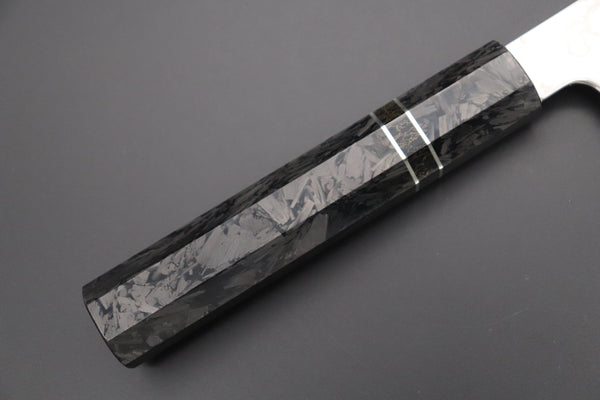 Sukenari Kiritsuke Custom Limited Edition, Sukenari HAP-40 Nickel Damascus Kiritsuke 210mm (8.2 inch, SCL-584)