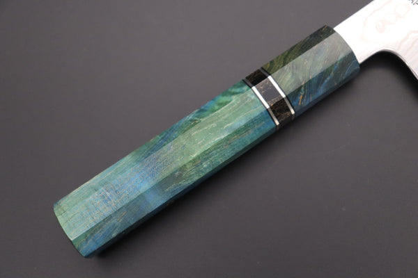 Sukenari Kiritsuke Custom Limited Edition, Sukenari HAP-40 Nickel Damascus Kiritsuke 210mm (8.2 inch, SCL-585)