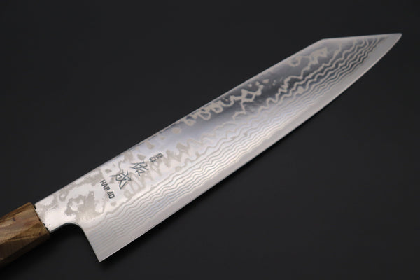 Sukenari Kiritsuke Custom Limited Edition, Sukenari HAP-40 Nickel Damascus Kiritsuke 240mm (9.4 inch, SCL-523)