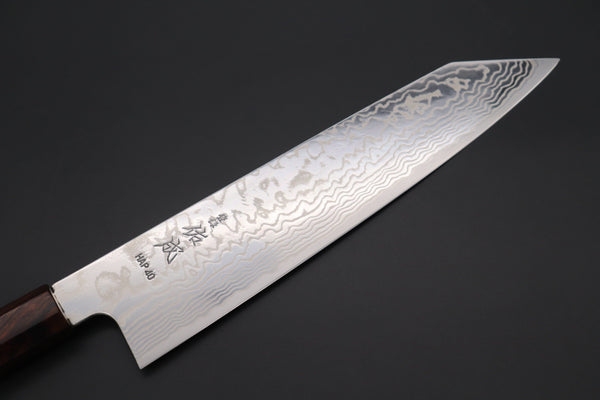 Sukenari Kiritsuke Custom Limited Edition, Sukenari HAP-40 Nickel Damascus Kiritsuke 240mm (9.4 inch, SCL-524)