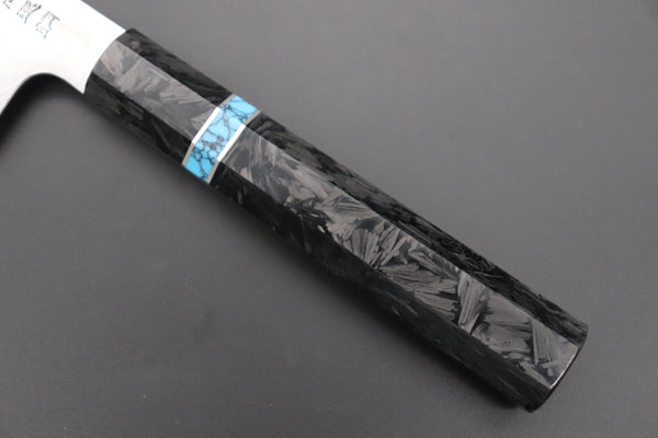 Sukenari Kiritsuke Custom Limited Edition, Sukenari HAP-40 Nickel Damascus Kiritsuke 240mm (9.4 inch, SCL-589)