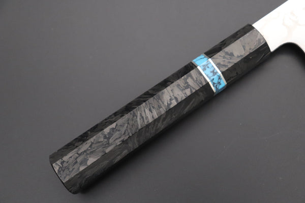 Sukenari Kiritsuke Custom Limited Edition, Sukenari HAP-40 Nickel Damascus Kiritsuke 240mm (9.4 inch, SCL-589)