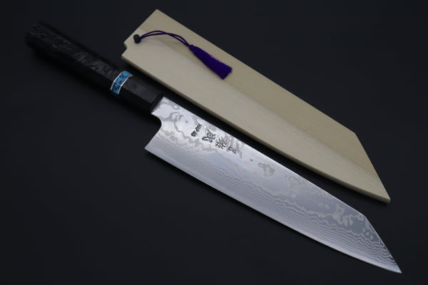 Sukenari Kiritsuke Custom Limited Edition, Sukenari HAP-40 Nickel Damascus Kiritsuke 240mm (9.4 inch, SCL-589)