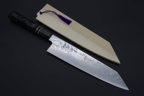 Sukenari Kiritsuke Custom Limited Edition, Sukenari HAP-40 Nickel Damascus Kiritsuke 240mm (9.4 inch, SCL-590)