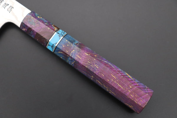 Sukenari Kiritsuke Custom Limited Edition, Sukenari HAP-40 Nickel Damascus Kiritsuke 240mm (9.4 inch, SCL-591)