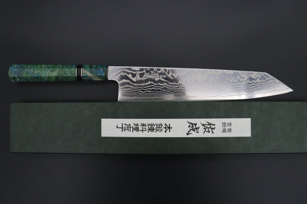 Sukenari Kiritsuke Custom Limited Edition, Sukenari HAP-40 Nickel Damascus Kiritsuke 270mm (10.6 inch, SCL-595)