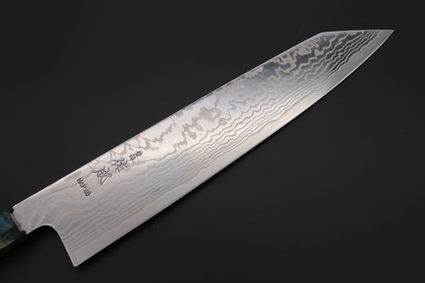 Sukenari Kiritsuke Custom Limited Edition, Sukenari HAP-40 Nickel Damascus Kiritsuke 270mm (10.6 inch, SCL-595)