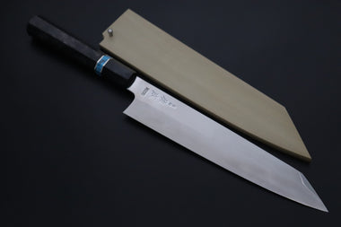 Sukenari Kiritsuke SCL-704 VG-XEOS Kiritsuke 240mm (9.4 inch) Custom Limited Edition, Sukenari VG-XEOS Clad Kiritsuke 240mm - Double Shinogi, Mirror Polish (9.4 inch, SCL-704)