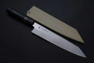 Sukenari Kiritsuke SCL-705 VG-XEOS Kiritsuke 240mm (9.4 inch) Custom Limited Edition, Sukenari VG-XEOS Clad Kiritsuke 240mm - Double Shinogi, Mirror Polish (9.4 inch, SCL-705)