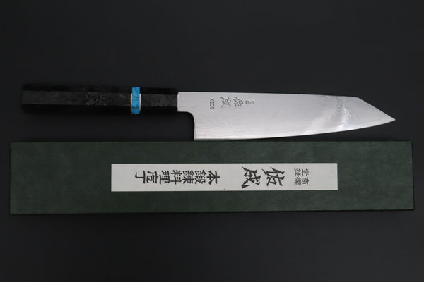 Sukenari Kiritsuke SCL-646 VG-XEOS Kiritsuke 210mm (8.2 inch) Custom Limited Edition, Sukenari VG-XEOS Nickel Damascus Kiritsuke 210mm (8.2 inch, SCL-646)