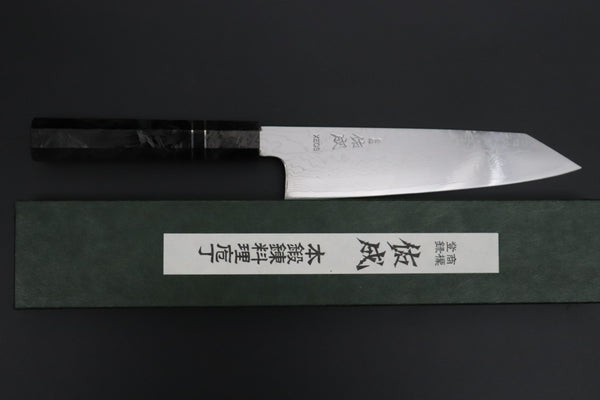 Sukenari Kiritsuke SCL-647 VG-XEOS Kiritsuke 210mm (8.2 inch) Custom Limited Edition, Sukenari VG-XEOS Nickel Damascus Kiritsuke 210mm (8.2 inch, SCL-647)