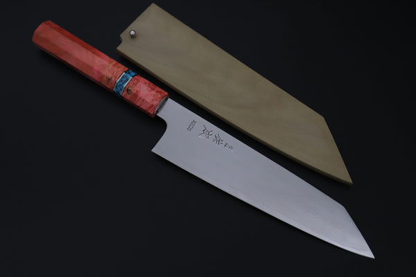 Sukenari Kiritsuke SCL-648 VG-XEOS Kiritsuke 210mm (8.2 inch) Custom Limited Edition, Sukenari VG-XEOS Nickel Damascus Kiritsuke 210mm (8.2 inch, SCL-648)