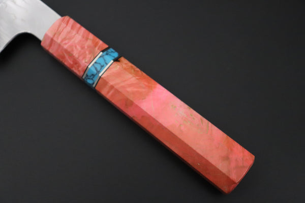 Sukenari Kiritsuke SCL-648 VG-XEOS Kiritsuke 210mm (8.2 inch) Custom Limited Edition, Sukenari VG-XEOS Nickel Damascus Kiritsuke 210mm (8.2 inch, SCL-648)