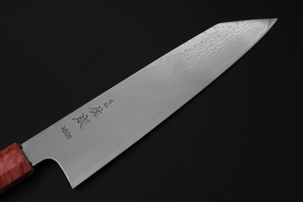 Sukenari Kiritsuke SCL-648 VG-XEOS Kiritsuke 210mm (8.2 inch) Custom Limited Edition, Sukenari VG-XEOS Nickel Damascus Kiritsuke 210mm (8.2 inch, SCL-648)