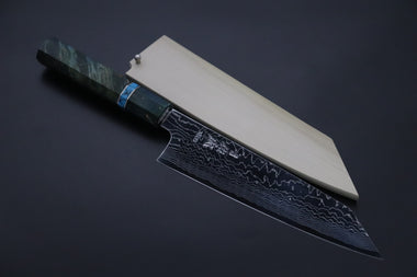 Sukenari Kiritsuke SCL-687 VG-XEOS Kiritsuke 210mm (8.2 inch) Custom Limited Edition, Sukenari VG-XEOS Nickel Damascus Kiritsuke 210mm (8.2 inch, SCL-687)