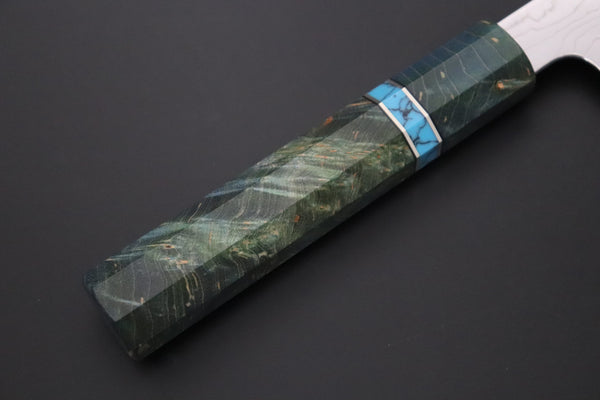 Sukenari Kiritsuke SCL-687 VG-XEOS Kiritsuke 210mm (8.2 inch) Custom Limited Edition, Sukenari VG-XEOS Nickel Damascus Kiritsuke 210mm (8.2 inch, SCL-687)
