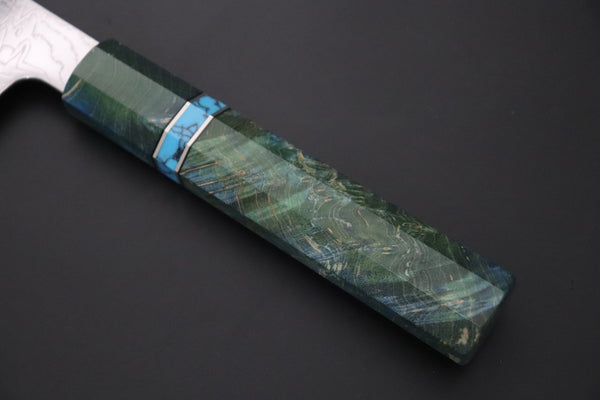 Sukenari Kiritsuke SCL-687 VG-XEOS Kiritsuke 210mm (8.2 inch) Custom Limited Edition, Sukenari VG-XEOS Nickel Damascus Kiritsuke 210mm (8.2 inch, SCL-687)
