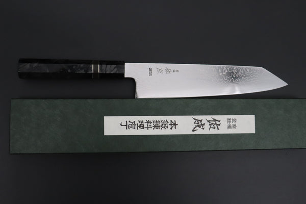 Sukenari Kiritsuke SCL-650 VG-XEOS Kiritsuke 240mm (9.4 inch) Custom Limited Edition, Sukenari VG-XEOS Nickel Damascus Kiritsuke 240mm (9.4 inch, SCL-650)